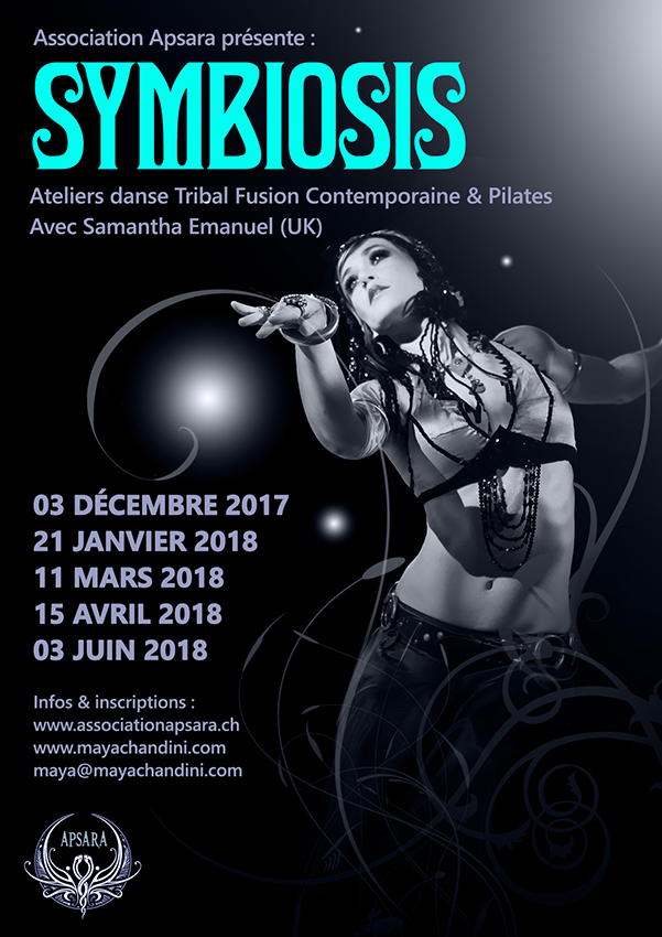 Symbiosis 2017 - 2018 - Ateliers danse Tribal Fusion Contemporaine & Pilates - Association APSARA Genève